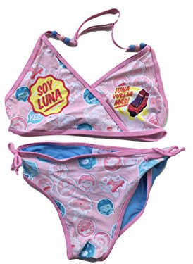 Disney Soy Luna Bikini mit Perlen (116 - ca. 6 Jahre, Hellblau)