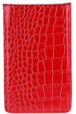 Golf Scorecard Holder,Scorecard Holder,Tbest Scorekartenmappe,Leder Scorecard Holder Halter,Kartenhalter Pu Score Counter Keeper Kartenhalter Sport Zubehör Mit Bleistift(Rot)