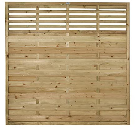 Forest Garden 1.8m x 1.8m Pressure Treated Decorative Kyoto Fence Panel - Pack of 3