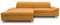 DOMO. collection Ecksofa Mika, Sofa in L-Form, Eckcouch, Polsterecke 260 x 178 x 80 cm (BxTxH), gelb