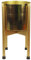 Leaf Metal Planter, Gold, 38.5cm