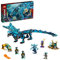 LEGO 71754 NINJAGO Wasserdrache Set, Drachen-Spielzeug für Kinder ab 9 Jahren, Set mit Mini-U-Boot und 5 Ninja Mini-Figuren, Geschenk für Mädchen, Jungen und Kinder ab 9 Jahren