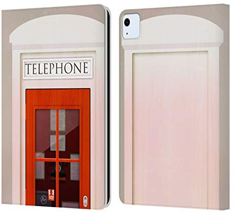 Head Case Designs K5 Me Encanta Londres Carcasa de Cuero Tipo Libro Compatible con Apple iPad Air 2020/2022