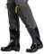 QTDZ VerDicket Super Hohe Watstiefel Herren Damen Wasser Hosen Mehrzweck Regen Gummi Stiefel Leichte Tragen-Beständig Fishing Boots rutschfest PVC Wasser Schuhe,Schwarz,40 EU
