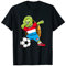 Dabbing Schildkröte Luxemburg Fußball Luxemburg Flagge T-Shirt