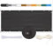 MEEYI Balkon Sichtschutz 85x150cm Balkon seitenmarkise Balkonabdeckung Balkonverkleidung Wind-und UV-Schutz Wetterfest mit Kabelbinder Ösen Seil, für Balkongeländer, Terrasse & Garten Dunkelgrau