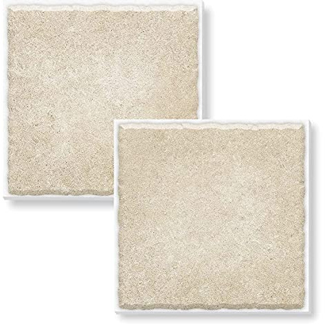 18 Self Adhesive Tiles: Stone Mix - 4 x 4, Thick, Self Adhesive Stick on Wall Tile, Stickers, transfers, Decals. Over Any Size of Smooth Tiles or onto Any Smooth Wall Surface