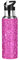 JUMBEAR Bouteille d'eau à texture pailletée rose en acier inoxydable étanche à large goulot avec couvercle à paille pour fitness, salle de sport et sports de plein air 650 ml, 22OZ