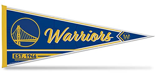 Rico Industries NBA Basketball Golden State Warriors Classic 30,5 x 76,2 cm Filz-Wanddekoration, ideal für Zuhause/Schlafzimmer/Männerhöhle