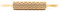 Folkroll 13264 – Mattarello decorativo 2 maniglie di grande formato, motivi scandinavi – fiocchi di neve – legno di faggio – 430 x Ø60 mm