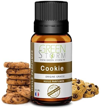 Huile PARFUMÉE Cookies 10 ML, Huile Essentielle - Diffusion, Cosmétique, Massage, Bain aromatique - DIY Bougie, Savon, Crème, Huile, Lotion - Peau Cheveux Green-Storm