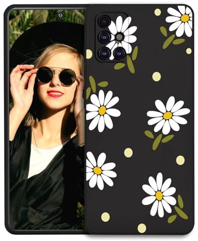 POUHYE Handyhülle für Samsung Galaxy A71 4G Hülle, Weiche Schlanke Silikon TPU Schutzhülle mit Kamera Schutz, Tough stoßfest Samsung Galaxy A71 4G Telefon Case Schwarz