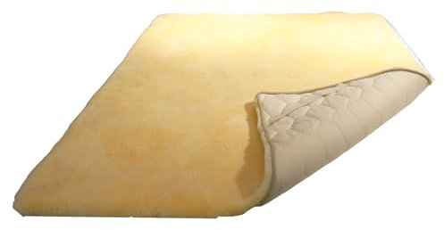 Merauno Lammfell Bettauflage, Matratzenauflage Echt Merino Schadstoffarm, medizinische Gerbung weiches Schaffell, 30° waschbar(100 * 200cm)