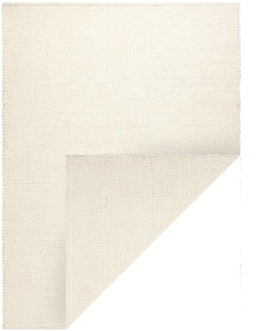 rugsx Nepal 2100 Teppich natürlich Creme - fürs Wohnzimmer, Esszimmer, Schlafzimmer und die Küche, Wolle, doppelseitig, Natur 200x300 cm