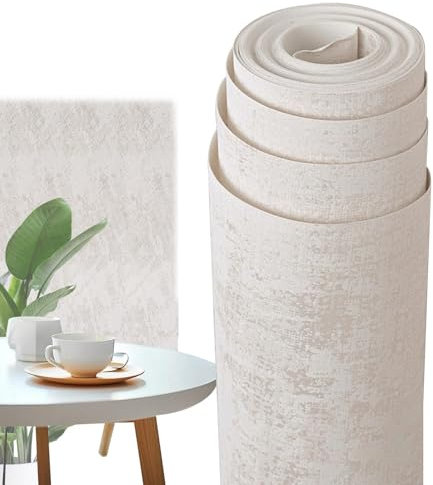 Zementbetontapete | Betontapete | selbstklebende Tapete | edle wasserdichte Wandverkleidung für moderne Innenräume, einfache Anwendung, Vliesmaterial für Häuser und