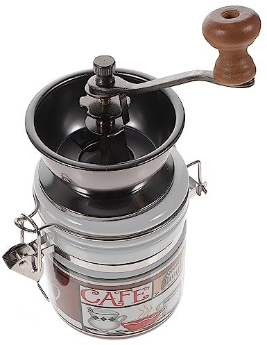 Hoement macinacaffè conico a mano manuale macinacaffè a manovella macinacaffè manuali bava a mano macinapepe macinini per spezie macchina per mulini per ceramica bianca