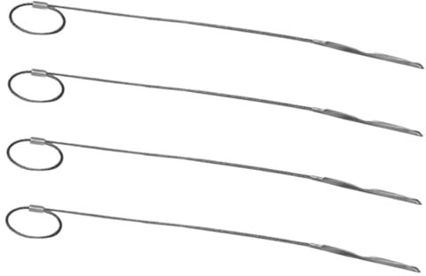 KITANDOVE 4stücke Grillspieße Für Bbq Wiederverwendbar Und Flexibel Geeignet Für Grillen Von Fleisch Hähnchen Und Gemüse Für Und Grillpartys