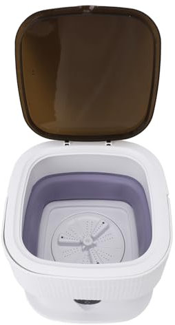 Mini Machine à Laver Pliable, Laveuse Pliante Portable avec Sèche-linge pour Sous-vêtements et Chaussettes (PURPLE)