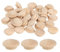QUARKZMAN 40Pcs Bouchons à Bouton en Bois, 12mm/0,47 Bouchon de Trou de Vis en Bois Dur, Capuchons en Bois de Dôme, Bouchon en Bois pour Meubles, Travail du Bois, Artisanat (18mm x 12mm)
