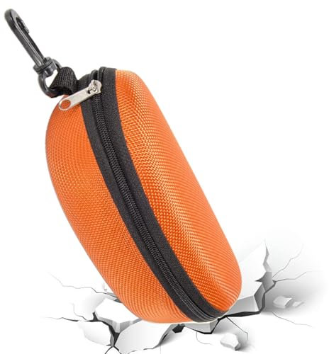 Generico Custodia per occhiali sportivi - Custodia rigida per occhiali in EVA | Custodia impermeabile per occhiali da sole rigida in EVA con gancio | Custodia con cerniera per uomo e donna