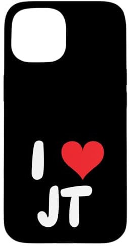 iPhone 15 I Love JT - Heart - Name Case