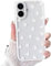 NITITOP Compatible with iPhone 16 Plus Case Cute Clear White Durable Love Heart Pattern for Girls Women Soft TPU Transparent Colourful Frame Full Camera Lens Shockproof Protective Cover - White