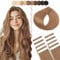 SEGO Tape in Extensions Echthaar Skin Weft Haarteil Haarverlängerung Human Hair 15 g 10 Stücke 100% REMY Haar Weft 40 cm # 06