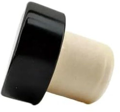 Tapón de corcho de 750 ml, tapón de botella de vidrio, tapón de botella de plástico negro