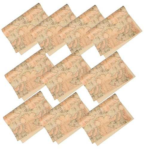 PLAFOPE Sparen Sie Zeit 10 Stück Geschenkpapier Mit Kartenmuster Zum Verpacken Von Blumen Büchern Und Geschenkverpackungen