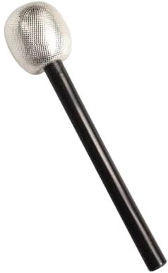 Faux Microphone, Micro Jouet, pour Photo, Microphone de fête, Micro pailleté simulé Vistaprint pour Enfants, Jouet Imitation étoile à l'aspect Brillant, Parfait pour Les fêtes de