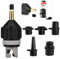 SUP Adapter für Kompressor SUP Ventil Adapter Aufblasbarer mit 4 Stück Gasdüse Inflatable, Stand Up Paddle Board Pumpe Adapter für schlauchboot pumpe Ventiladapter sup zubehör für Paddelboard Kajaks