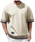 Compression Tops for Men Short Sleeve Mens Running Top Mesh Design Quick Dry Base Layer Top for Gym Sports Fitness Workout Cycling,Training Black t-Shirt Men Mens Gym Clothes Tops (b-Beige, XXXXL)