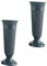 Garneck 2 Pezzi vaso cimiteriale portafiori cimitero vasi cimitero Vasi per decorazione funebre vaso conico vasi per fiori tomba vasi a cono cimiteriale fioriere cimiteriali plastica Green