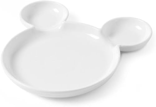 HENDI Kinderteller, Bär, hochwertige Glasur, Hohe Schlag- und Verschleißfestigkeit, geeignet für Mikrowelle, Geschirrspüler, ø190x(H) 27mm, Weiß Porzellan (Packung mit 5)