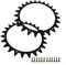Yhenlovtt Brocas de tracción para cortacésped de 225 mm, color negro, para Worx L Series WR153E WR155E, paquete de 2 accesorios de plástico antideslizantes para cortacésped