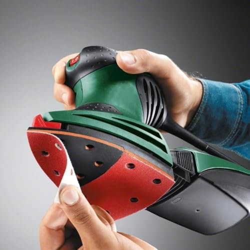 20pc Sanding Sheet Set Compatible with For Bosch PSM 100A Detail Palm Sander, for Wood and Metal Applications