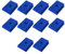 M6 T-Schiene Gleitmuttern, T-nutmuttern Stecknuss T-Nut-Mutter aus Aluminiumlegierung, Holzbearbeitungswerkzeuge (10er Pack, blau)