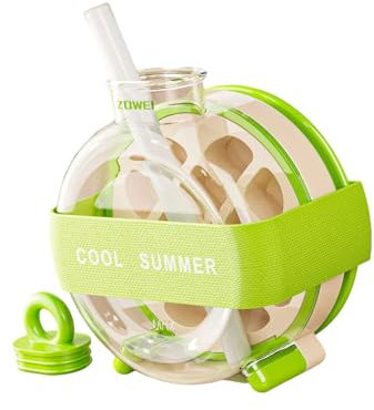 Insulated Water Flasks with Ice Cubes Tray and Leak Proof Design Hot Day Freezers Bottle for Active Livelihood