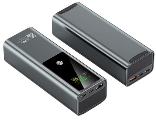 Power Bank Per Laptop Da 20000 MAh, Caricabatterie Portatile Per Laptop A Ricarica Rapida Da 100 W, 2 Porte Type-C E 1 Porta USB, Batteria Aggiuntiva, Compatibile Con Tablet E Fotocamere(Color:black)