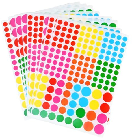 Bunte Klebepunkte & Klebepunkte Bunt - Runde Aufkleber