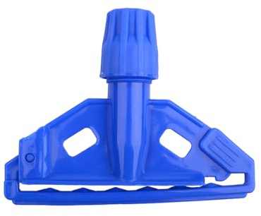 CateringBase Kentucky Mop Holder, Blue, Plastic Clip, Heavy Duty Colour Coded Mop Head Fitting Compatible with Robert Scott handles.