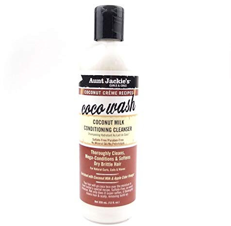 Aunt Jackie's COCONUT MILK CONDITING CLEANSER Coco Wash 12oz