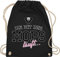Turnbeutel Rucksack - Geschenk für Hundebesitzer - Die mit dem Mops läuft - Unisize - Schwarz - tasche hund hundefan pug beutel hundefans geht trainingsbeutel sachen hundeliebhaber hundemotiv den