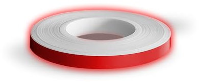 4R Quattroerre.it 10252 Wheel Stripes Rifrangenti per Cerchi Moto, Rosso, 5 mm x 6 mt