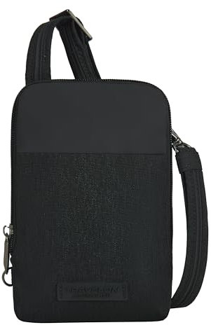 Travelon Uni-Erwachsene Anti-Theft Metro Stadium Mini Crossbody Umhängetasche, Schwarz