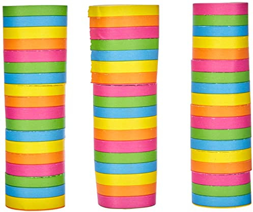 Boland 42026 - Luftschlangen Regenbogen, 3 Stück, Länge je 400 cm, Mehrfarbig, Bunt, Karneval, Geburtstag, Dekoration, Disco, Kindergeburtstag, Kindergarten, Gartenparty, Mottoparty