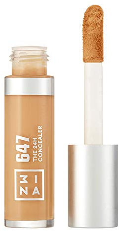 3INA MAKEUP - The 24H Concealer 647 - Mittleres Gold - Alle Hauttypen - Langanhaltend Formel - Flüssiger Concealer dunkle Augenringe Hautunreinheiten - Weicher Applikator - Vegan - Cruelty Free