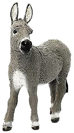 LISAQ 3,7-Zoll-Simulation Esel Wild Life Figuren Figuren Spielzeug Tierfiguren für die Inneneinrichtung