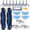 Laimaiou Kit de Accesorios para Cecotec Conga 1090 Connected 1090 Connected Force 1090 Robot Aspirador Piezas de Repuesto 21 Paquetes de Cepillo Principal, Filtro y Cepillo Lateral