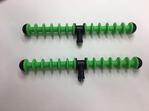 TMC 2 x Feeder Angeln Multi Rutenauflagen Spirale für Köcher Match Grobfischen Grün